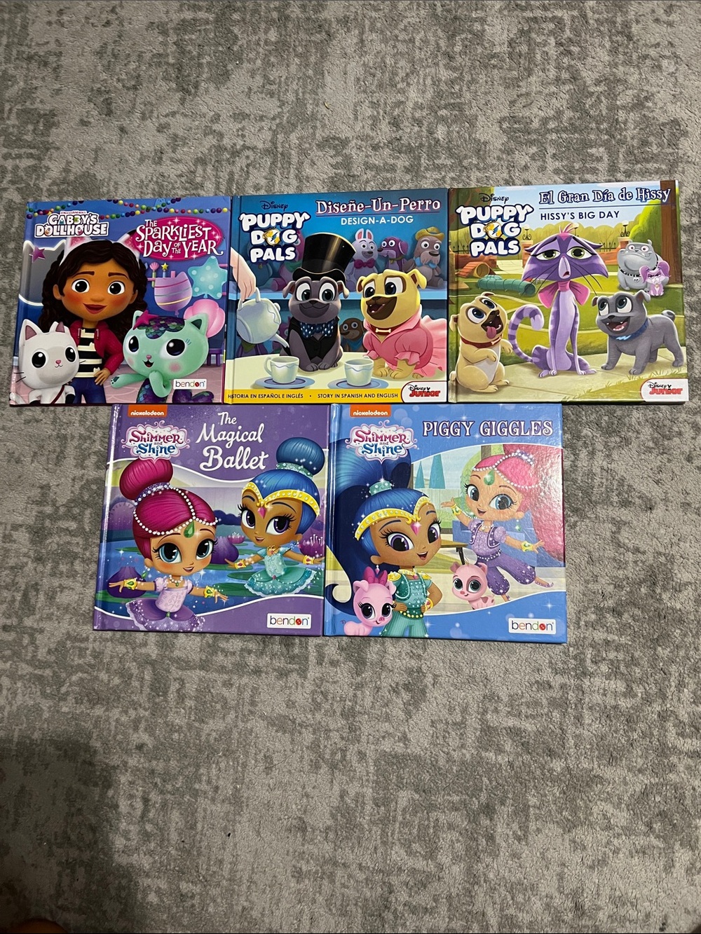 🔥4/20! Bundle of 5 hardcover Disney & Nickelodeon bendon books.